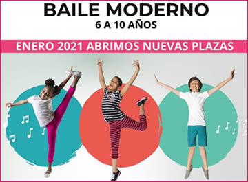 Grupo de Baile Moderno niños 6-10 años Enero 2021